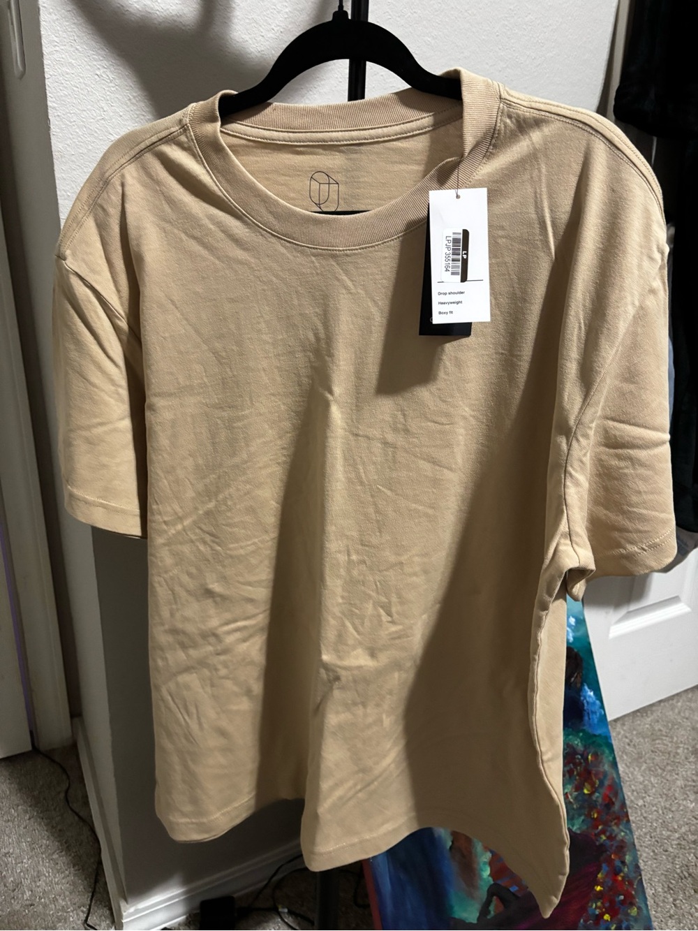 Target Beige Crew Neck Tee with Tag